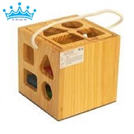Wooden cube drop box