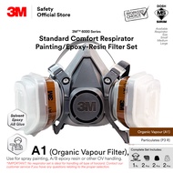 3M™ Standard Comfort Respirator Set 6000 Series for Painting/ Epoxy Resin AB Glue Solvent Handling [