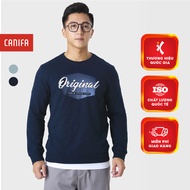 CANIFA men's round neck sweatshirt, printed sweater sweatshirt 8TW23W002 FW25