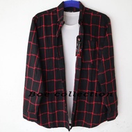 Kemeja Flanel Panjang Pria kotak-kotak premium/kemeja kotak kotak laki laki lengan panjang/baju dewa