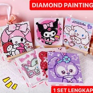 Gnk Diamond Painting 1 SET LANGKAP + 5D Diamond Painting Frame/Painting
