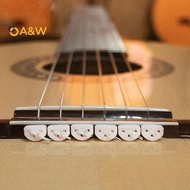 A&W 12Pcs/Set Classical Guitar String Retainer String Guide String Bule Triple-Cornered Chord Tie Fo