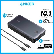 Anker Powerbank Fast Charging PowerCore 537 65W USB C Power Bank 24000mAh Laptop Portable Charger Anker Charger (A1379)