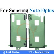 สำหรับ Samsung Galaxy Note 10 Plus / Note10 10Plus ฝาหลังกระจกแบตเตอรี่โทรศัพท์ฝาหลังที่อยู่อาศัยเทป