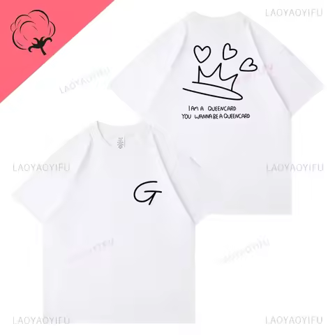 2023 Kpop GIDLE I am freeTy T Shirt Kpop Costume (G)I-DLE MIYEON YUQI Same Short Sleeve Tee Top Unis