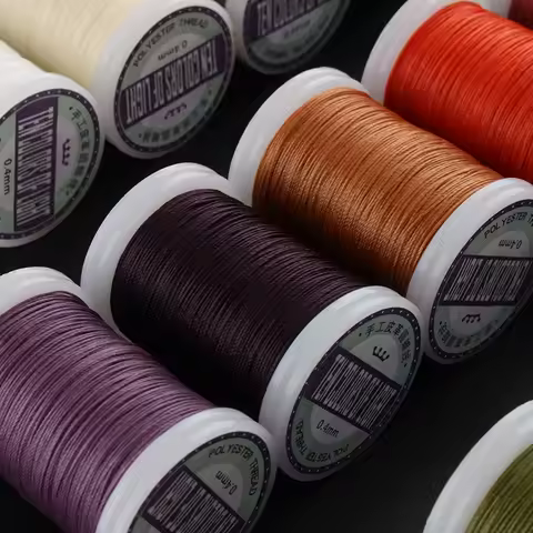 hilo encerado para cuero Waxed Thread Leather Craft Sewing Thread Round Waxed Thread Polyester Cord 