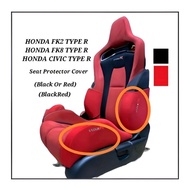 RECARO SEAT PROTECTOR COVER (HONDA FK2 TYPE R FK8 TYPE R HONDA CIVIC TYPE R) (Black, Red Or BlackRed)