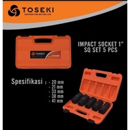 MATA Toseki 1" impact Socket black wind Socket 5pcs 20mm 21mm 33mm 38mm 41mm