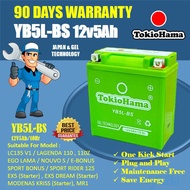 TOKIOHAMA BATTERY YB5L-BS BATTERY EX5 / KRISS / EGO / LC135 V1 / E-BONUS / NOUVO S / SRL110 / YB5L-B