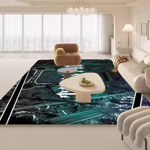 T-Trapstar London Floor Mat INS Style Soft Bedroom Floor House Laundry Room Mat Anti-skid Household 
