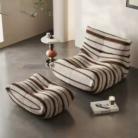 Single Lazy Sofas Chair Togo Sofa Couch Memory Foam Bean Bag Chair for Living Room Bedroom Fireside 