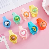 Mosquito Repellent Bracelet Watch With Glowing Light Jam Tangan Anti / Penghalau Nyamuk For Baby Kids 卡通驱蚊手表