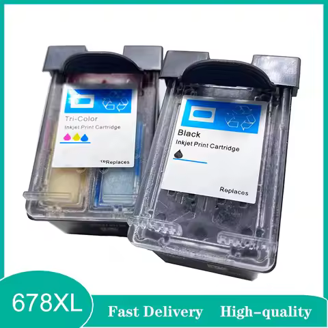 Vilaxh 678XL Refillable Ink cartridge refill kit for hp678 Diskjet 2515 3515 1018 1518 2548 3548 451