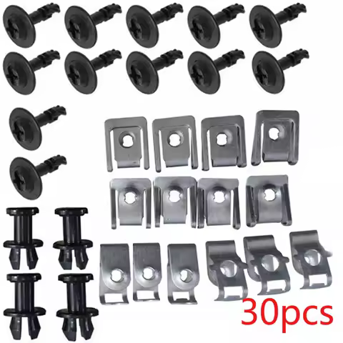 30PCS Undertray Engine Fixing Clip For Audi A4 B8 A5 Q5 Undertray Engine Under Cover Fixing Clips Sc