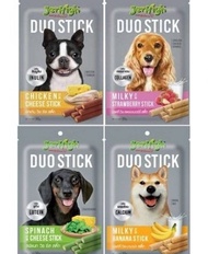 Jerhigh Duo Stick 50g [มี4สูตร] เจอร์ไฮ ดูโอ้ สติ๊ก ขนมสำหรับสุนัข ขนาด 50 กรัม