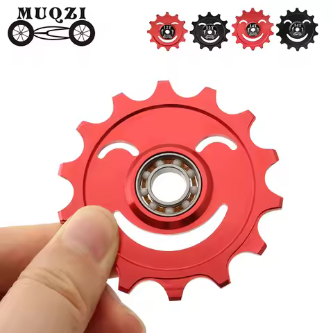 MUQZI MTB Road Bike 12T 14T Jockey Wheel Rear Derailleur Ceramic Bearing Guide Pulley Aluminum Alloy