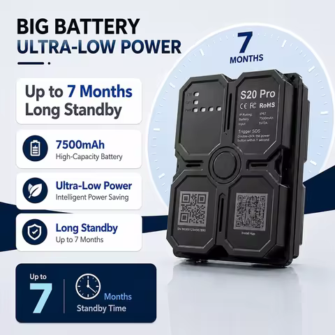 4G RV Tracker Magnetic Waterproof, Real-Time Anti-Theft, Subscription Required