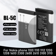 BL-5C BL5C1020mah3.7V Lithium Polymer Phone Battery For Nokia1050 1101 Small Speaker Game Player Tab