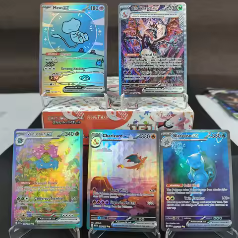 Ptcg English Proxy Cards Scarlet & Violet 151 Blastoise Venusaur Charizard Ex Collection Trading Car
