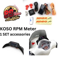 VESPA KOSO RPM Meter Digital Square LCD Display Engine Tach Hour Meter VESPA SPRINT PRIMAVERA 150