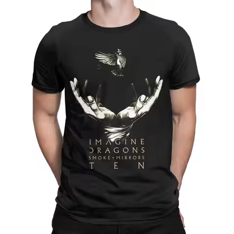 Imagine Dragons Reflections Fans Tour 2025 100 Cotton T-Shirt For Adult Summer Vintage T Shirts O-Ne