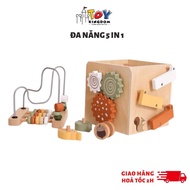 5in1 Multifunctional Wooden Box Toy - For Children From 1 Year Old
