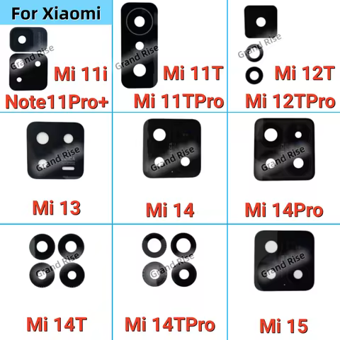 For Xiaomi Mi11 i Note11Pro+ Plus Mi11T Pro Mi12T Pro Mi 13 Mi 14T Pro Mi 15 Rear Camera Glass Lens 