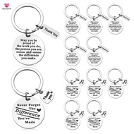 12 Pcs Keychain Appreciation Gifts Women Inspirational Keychain for Coworker Employee Farewell