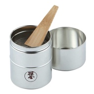 Sift box set with wooden tea spoon from Japan (50g box)