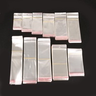 【TCD CXBVHSRYTE 113] 100 pcs Transparent Self Adhesive Seal Plastic Storage Bag OPP Poly Pack Bag Wi