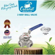 SUS304 3 Way Ball Valve Stailess steel (3 Way Ball Valve)