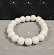 全新 天然 古代 猛獁象牙 手串 11mm 古珠 手串 Mammoth Ivory Bracelet 古董