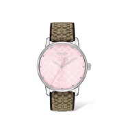 นาฬิกา COACH 14503873 GRAND WOMEN’S PINK DIAL BROWN LOG