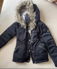 Hollister黑色羽絨超顯瘦連帽拉鍊羽絨外套派克大衣大䄛女裝HCO black the Ultimate Down Collection Parka Jacket A&F Abercrombie 