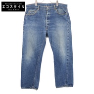 กางเกงยีนส์ Levi's 501 Big E ทรงคอวีไม่เท่ากัน ติดกระดุม 8 เม็ด [มือสอง]