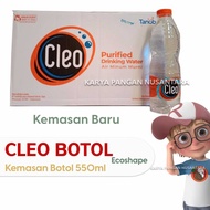 CLEO BOTOL ECO SHAPE 550ML AIR MINERAL CLEO ECOSHAPE 550 ML DUS 24