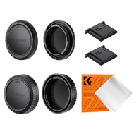 K&F Concept Fuji X-mount Body Cap*2 + Lens Rear Cap*2 + Hot Shoe Cap*2 + Cleaning Cloth*1 Compatible