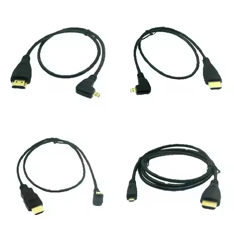 Micro HD Male To HDMI-compatible Adapter Cable 15CM For GoPro Sony A5100 A6300 Camera Lenovo Yoga 3 