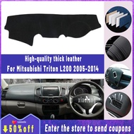 Thickened Insulated leather dashboard cover pad for Mitsubishi Triton L200 2005~2014 High Quality No