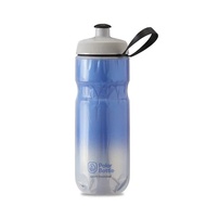 Bicycle Bottle - 20 oz Insulated Sport Bottle - Fade Royal BlueSilver