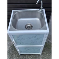 Cabinet with sink Kitchen dedicated sink cabinet kitchen storage cabinetsink cabinet aluminum alloy 