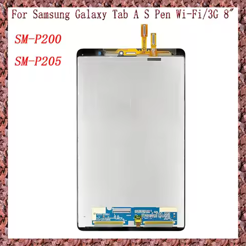 AAA For Samsung Galaxy Tab A S Pen Wi-Fi 3G SM-P200 SM-P205 P200 P205 8" LCD Display Touch Screen Di