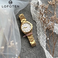 [Original] Lofoten F8112L GP-1 Elegance Sapphire Women's Watch with Silver Dial Gold Stainless Steel