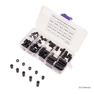 fol 100Pcs set Spacers Nylon Spacer Plastic Spacers Assortment Kit Electrical Outlet Screw Spacers B