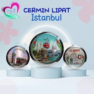 Istanbul Turkey Pattern Folding Mirror | Istanbul Turkey Mirror SOUVENIR