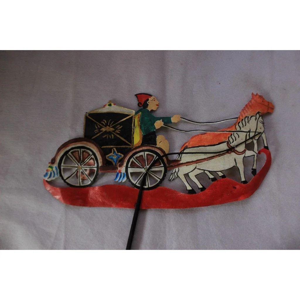 Wayang kereta kulit asli 35 cm