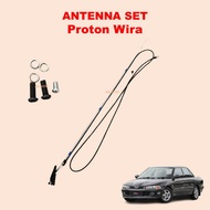 Proton Wira Radio Antenna FM AM Stereo Side Aerial Black Retractable Radio Antenna Kereta