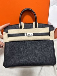 Hermes Birkin 25 黑銀