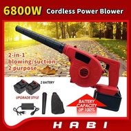 4800W Cordless Leaf Blower Home Vacuum Air Blower Electric 2 in 1 Blow Suction Function of Hose Is Removable