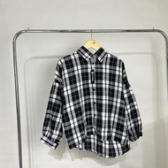 KEMEJA Stiego Flannel Shirt Women's OversizedBIG jumbo Women's Flannel Shirt/